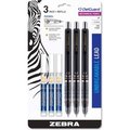 Zebra Pen Zebra Delguard Mechanical Pencil, 0.5 mm, HB #2.5, Black Lead, Black Barrel, 3/Pack 10613